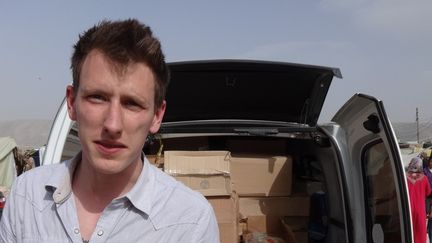 L'humanitaire am&eacute;ricain Peter Kassig &agrave; la fronti&egrave;re syrienne entre fin 2012 et l'automne 2013. (KASSIG FAMILY / AFP)