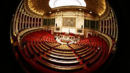 L'Assemblée nationale à Paris avant la séance de questions au gouvernement (photo d'illustration) (AFP PHOTO JOEL SAGET)