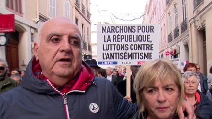 Marche contre l'antisémitisme : les Français à l'unisson dans les rues du pays (franceinfo)