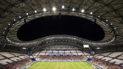 Le Vélodrome de Marseille, le 6 août 2024. (CLEMENT MAHOUDEAU / AFP)