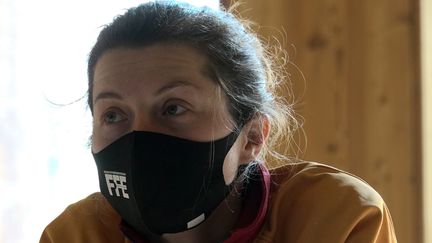 L'escrimeuse française Cécilia Berder, ci-contre le 23 mai 2021 à Strasbourg, défendra les couleurs de la France en individuelle et par équipes dans la catégorie sabre aux Jeux olympiques&nbsp;de Tokyo.&nbsp; (FRANCK DELHOMME / MAXPPP)