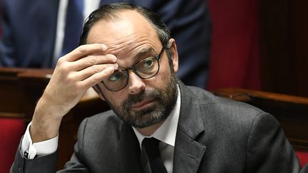 Le Premier ministre Edouard Philippe lors d'une séance de questions au gouvernement à l'Assemblée nationale, en octobre 2017. (LIONEL BONAVENTURE / AFP)