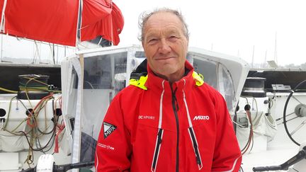 Francis Joyon, vainqueur de la Route du Rhum, édition 2018. (SEBASTIEN BAER / FRANCEINFO / RADIO FRANCE)