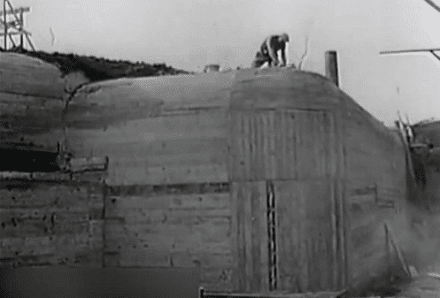 Construction d'un blockhaus du Mur de l'Atlantique
 (France 3)