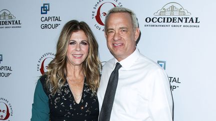 Tom Hanks et Rita Wilson en décembre 2015 à Los Angeles.&nbsp; (IMAGE PRESS AGENCY / NURPHOTO)