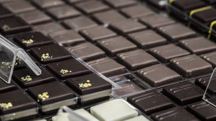 Chocolats en vente dans une boutique. Photo illustrative. (JEAN-MARC QUINET / MAXPPP)