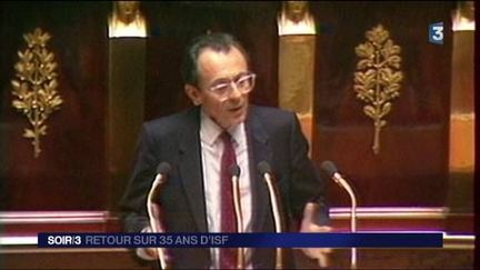 Michel Rocard à l'Assemblée nationale. (FRANCE 3)