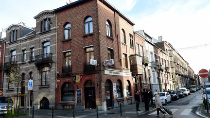 Le bar Les Béguines, à Bruxelles, tenu par la fratrie Abdeslam jusqu'à sa fermeture pour trafic de drogue début novembre 2015. (EMMANUEL DUNAND / AFP)