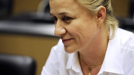 Le docteur Irène Frachon devant la mission de l'Assemblée nationale sur le Mediator le 26 janvier 2011 (AFP/FRED DUFOUR)