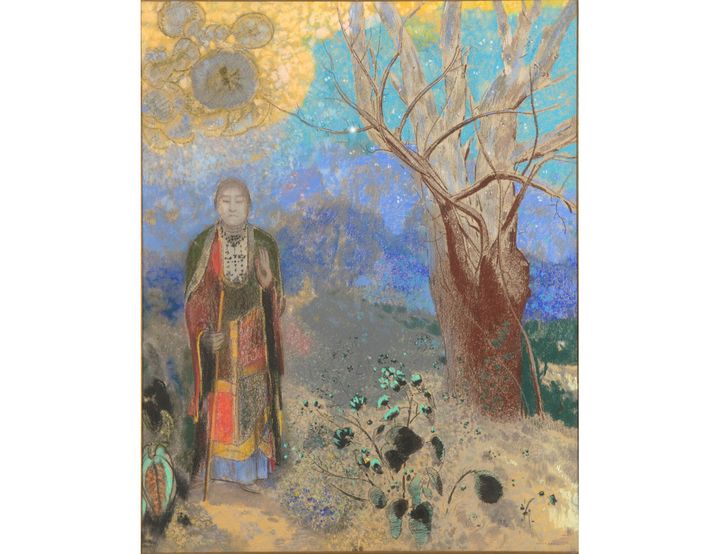 Odilon Redon, "Le Bouddha", entre 1906 et 1907, pastel sur papier beige, musée d’Orsay 1971, achat (© RMN-Grand Palais (Musée d’Orsay) / Hervé Lewandowski)