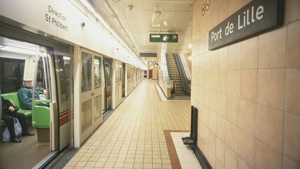 Une station du m&eacute;tro de Lille (Nord), le 2 juillet 2008.&nbsp; ( FRANCK DUNOUAU / PHOTONONSTOP / AFP)