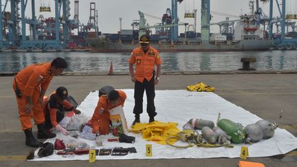 Les recherches s'intensifient le 30 octobre 2018 pour tenter de retrouver l'épave de l'avion Lion Air qui s'est abîmé en mer avec 189 personnes à bord. (ADEK BERRY / AFP)