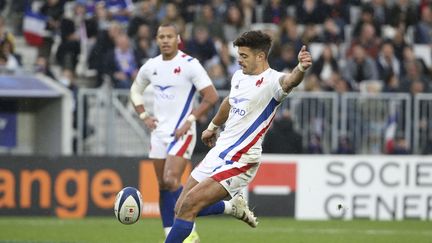 Romain Ntamack, lors du match entre la France et la Géorgie, le 14 novembre à Bordeaux. (JEAN CATUFFE / JEAN CATUFFE)