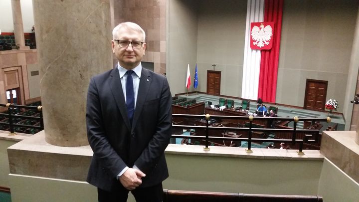 Stanislaw Pieta, député du&nbsp;parti&nbsp;ultraconservateur&nbsp;Droit et Justice (PiS). (ISABELLE LABEYRIE / RADIO FRANCE)