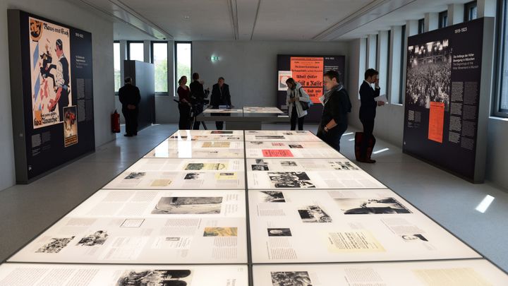 A l'intérieur du "Centre de documentation sur l'histoire du national-socialisme"  de Munich.
 (CHRISTOF STACHE / AFP)