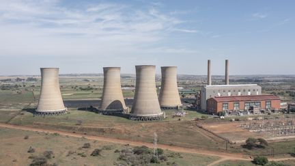 La centrale électrique au charbon de Pretoria, le 13 octobre 2021. (MICHELE SPATARI / AFP)