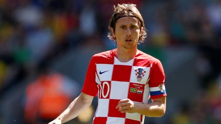 Le Croate Luka Modric, le 3 juin 2018 à Liverpool (Royaume-Uni). (ANDREW BOYERS / REUTERS)