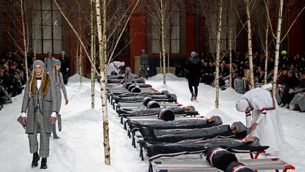 Thom Browne ah 2018-19, à Paris, janvier 2018
 (FRANCOIS GUILLOT / AFP)