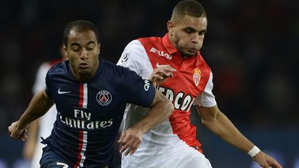 Le Parisien Lucas à la lutte avec le Monégasque Layvin Kurzawa