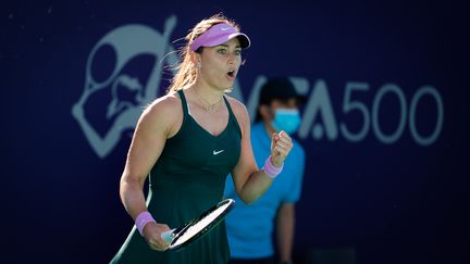 L'Espagnole Paula Badosa lors du tournoi d'Abu Dabi, le 10 janvier 2021.  (ROB PRANGE / SPAIN DPPI)