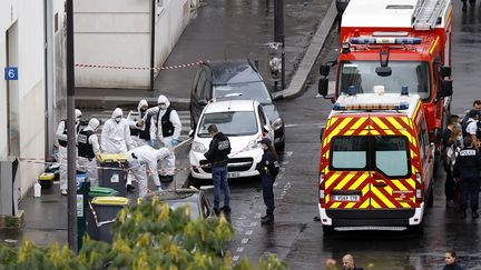 Après l'attaque survenue devant les anciens locaux de "Charlie Hebdo", à Paris, le 25 septembre 2020. (MAXPPP)