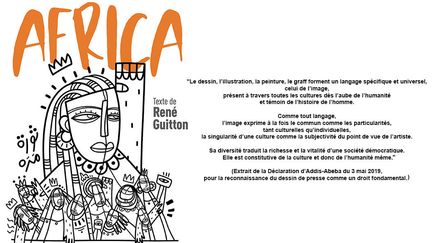 La couverture d’"Africa" est illustrée d’une image d’Alaa Satir, graphiste, illustratrice et dessinatrice soudanaise. "Si j’ai voulu étudier le dessin, c’est parce qu’il représente pour moi une forme de journalisme. Je n’appartiens à aucun parti politique, mais je me bats pour la démocratie et les droits des femmes. (…) Sous le règne d’Omar el-Béchir, il était très difficile voire impossible de publier. Les journaux étaient verrouillés par le pouvoir, de même que la télévision et la radio. Maintenant je me sens investie dans l’édification d’un nouveau pays où le journalisme indépendant aura peut-être, il faut l’espérer, sa place. (…) Quant à mon engagement aux côtés des femmes et de leurs droits, je sais qu’il s’agit d’un long combat à mener. (…) Bien sûr nous avons nos tabous, Dieu, la religion, la sexualité, l’homosexualité… mais je ne doute pas que peu à peu, nous puissions aborder sereinement ces questions", déclare Alaa Satir.&nbsp; &nbsp; &nbsp; (ALAA SATIR (SOUDAN) - CARTOONING FOR PEACE)