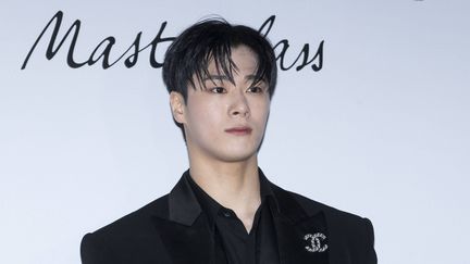 Le chanteur de K-pop Moonbin, membre du groupe Astro, à Séoul, en Corée du Sud, le 26 janvier 2023. (LEE YOUNG HO / SIPA USA / SIPA)