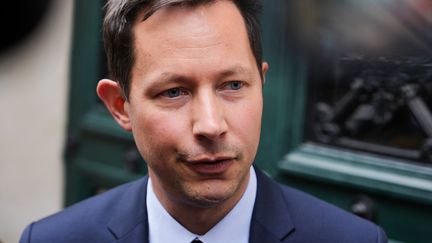 François-Xavier Bellamy, député européen LR, le 12 juin 2924. (DIMITAR DILKOFF / AFP)