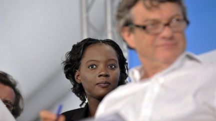 Rama Yade et Jean-Louis Borloo à La Grande-Motte, le 10 septembre 2011. (SYLVAIN THOMAS/AFP)