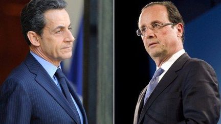 Nicolas Sarkozy et François Hollande (montage) (ERIC FEFERBERG FRED DUFOUR / AFP)