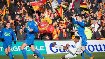 La Coupe de France a donné lieu à un derby du nord Lens-Wasquehal haut en couleurs  (SEVERINE COURBE / MAXPPP)