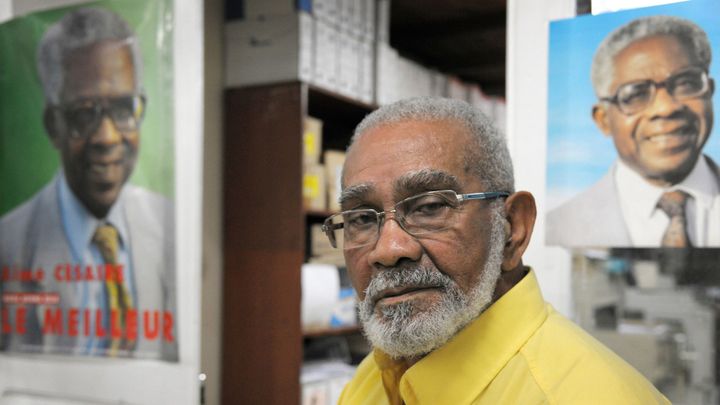 Victor Tisserand, militant de la première heure du Parti progressiste martiniquais (PPM)
 (JEAN-MICHEL ANDRE / AFP)