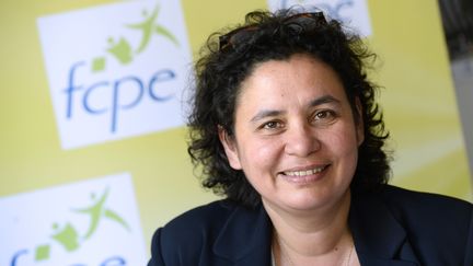 &nbsp;Liliana Moyano, présidente de la FCPE (fédération des conseils de parents d’élèves) (BERTRAND GUAY / AFP)