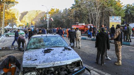 84 personnes sont décédées dans l'attaque qui a frappé la foule rassemblée près de la tombe du général Qasem Soleimani mercredi 3 janvier 2024. (SARE TAJALLI / ISNA / AFP)