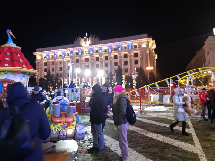 A Kharkiv, dimanche 9 janvier 2022,&nbsp;on fête le Noël orthodoxe.&nbsp; (ERIC BIEGALA / RADIO FRANCE)