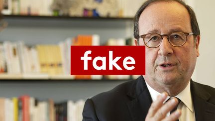 François Hollande, le&nbsp;16 avril 2018 / montage Radio France (MAXPPP)