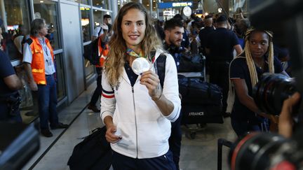 La vice-championne olympique du pentathlon Elodie Clouvel (MATTHIEU ALEXANDRE / AFP)