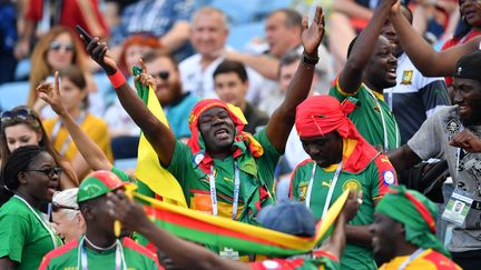 Les supporters camerounais (YURI CORTEZ / AFP)