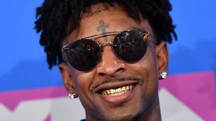 Le rappeur américain 21 Savage, aux MTV Video Music Awards à New York, le 20 août 2018
 (Angela Weiss / AFP)