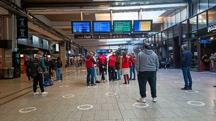 Montparnasse station (Paris), February 17, 2024 The strike of SNCF controllers began on Friday, February 16.  (Ricardo Milani / Hans Lucas)