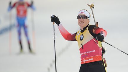 Cinquième succès de la saison pour Johannes Boe (MICHAL CIZEK / AFP)