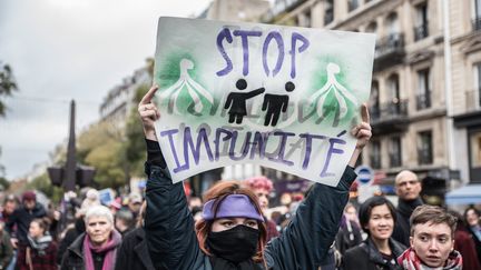 Manifestation contre les violences sexistes faites aux femmes, organisée a Paris le 24 Novembre 2018. (CHLOE SHARROCK / LE PICTORIUM / MAXPPP)