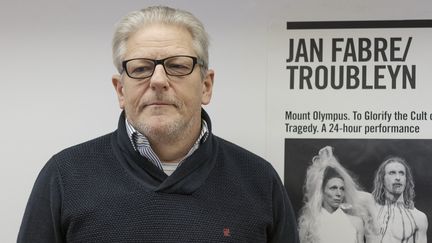 Le chorégraphe et artiste belge Jan Fabre avant la présentation de son spectacle "Mont Olympus" au Teatros del Canal à Madrid,, le 11 janvier 2018.&nbsp; (OSCAR GONZALEZ / NURPHOTO)