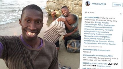 L'histoire fictive d'un migrant tentant de traverser la M&eacute;diterran&eacute;e, publi&eacute;e en juillet 2015 sur Instagram. (ABDOUDIOUFF1993 / INSTAGRAM)