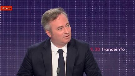 Jean-Baptiste Lemoyne, le ministre chargé du Tourisme et des PME,&nbsp;était l'invité du "8h30 franceinfo",&nbsp;vendredi 17&nbsp;décembre. (FRANCEINFO / RADIOFRANCE)