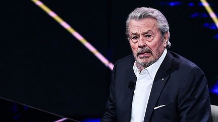 L'acteur Alain Delon lors d'une émission télévisée italienne en mars 2018.
 ( Nicola Marfisi/AGF/SIPA)