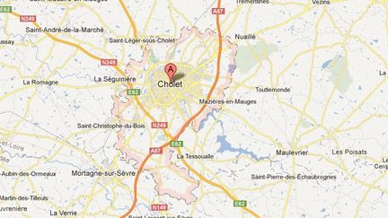 Une jeune fille de 12 ans aurait &eacute;t&eacute; agress&eacute;e par plusieurs adolescentes, le 6 novembre 2012 dans la soir&eacute;e &agrave; Cholet (Maine-et-Loire). (GOOGLE MAPS / FRANCETV INFO)