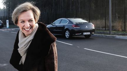 Virginie Calmels,&nbsp;conseillère au sein du "pôle société civile" de la campagne de François Fillon, le 25 janvier 2016 lors d'une visite du candidat à Bordeaux (Gironde). (MAXPPP)