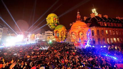 Lille le 6 octobre 2012 pendant la cérémonie d'ouverture de Lille 3000. 
 (PHILIPPE HUGUEN / AFP)