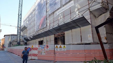 Sept ans après le tremblement de terre, la reconstruction du centre ville d'Aquila n'a pas commencé. (AFP)